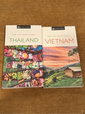 DK Eyewitness Thailand & Vietnam Travel Guides - White with Colorful Covers